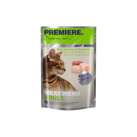Premiere Cat Meat Menu Adult govedina, puretina i zec 85 g vrećica
