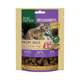 Real Nature poslastica za pse Wilderness Crunchy snack jaretina 225 g