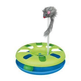 Trixie igračka za mačke Miš na opruzi s podnožjem
