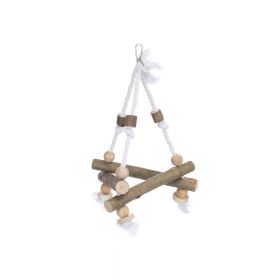 Trixie igračka za ptice ljuljačka Triangl drvo 27x27x27 cm