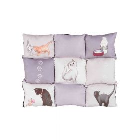Trixie jastuk za mačke Patchwork sivi 45x55 cm