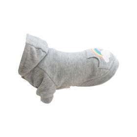 Trixie majica s kapuljačom za pse Rainbow Falls siva S 33 cm