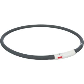 Trixie ogrlica za pse F.L. USB silikon XS-XL 70 cm/fi-10 mm crna