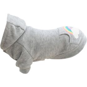 Trixie majica s kapuljačom za pse Rainbow Falls siva XXS 18 cm