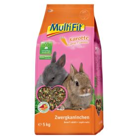 MultiFit hrana za patuljaste kuniće s mrkvom 5 kg