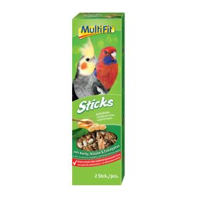 MultiFit Sticks za srednje papige s medom i orašastim plodovima 2 x 90 g