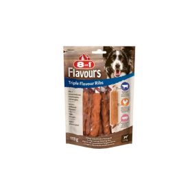 8in1 poslastica za pse Triple Flavour Ribs 6 komada, 113 g