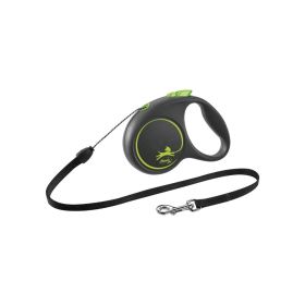 Flexi Black Design S uže 5 m zelena