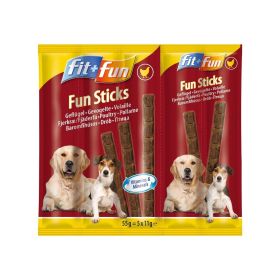 FIT+FUN poslastica za pse štapići perad 55 g