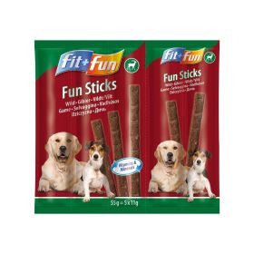 FIT+FUN poslastica za pse štapići divljač 55 g