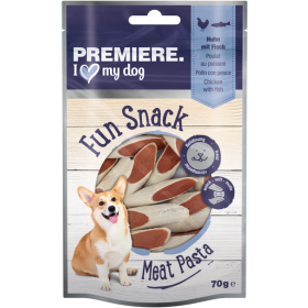 Premiere poslastica za pse Fun Snack Meat Pasta piletina s ribom 70 g