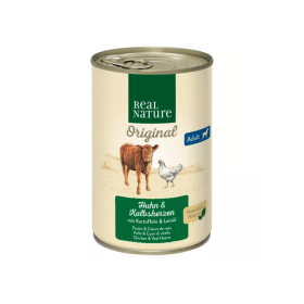 Real Nature Adult teleća srca 400 g