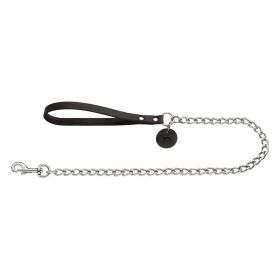 Hunter vodilica za pse metalna 16 mm/110 cm, koža crna