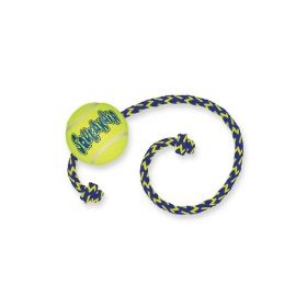 Kong igračka za pse Air Squeaker Tennis Ball s užetom Medium