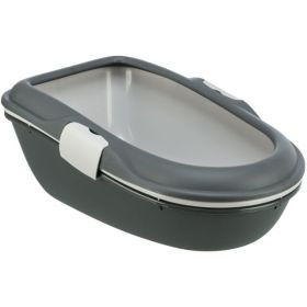 Trixie WC za mačke Berto s odvajanjem 39x22x59 cm, sivi