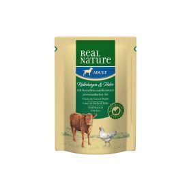 Real Nature Adult teleća srca i piletina s krumpirom 300 g
