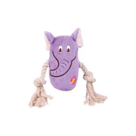 Trixie igračka za pse pliš u obliku životinja s konopom mix 13 cm