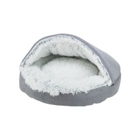 Trixie ležaj za ljubimce Špilja Harvey soft fi-70 cm sivi/bijelo-crni