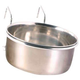 Trixie posuda za ptice čelična s nosačem 0,6 l/fi-12 cm