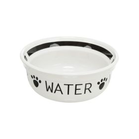 Trixie posuda keramička Water bijelo-crna