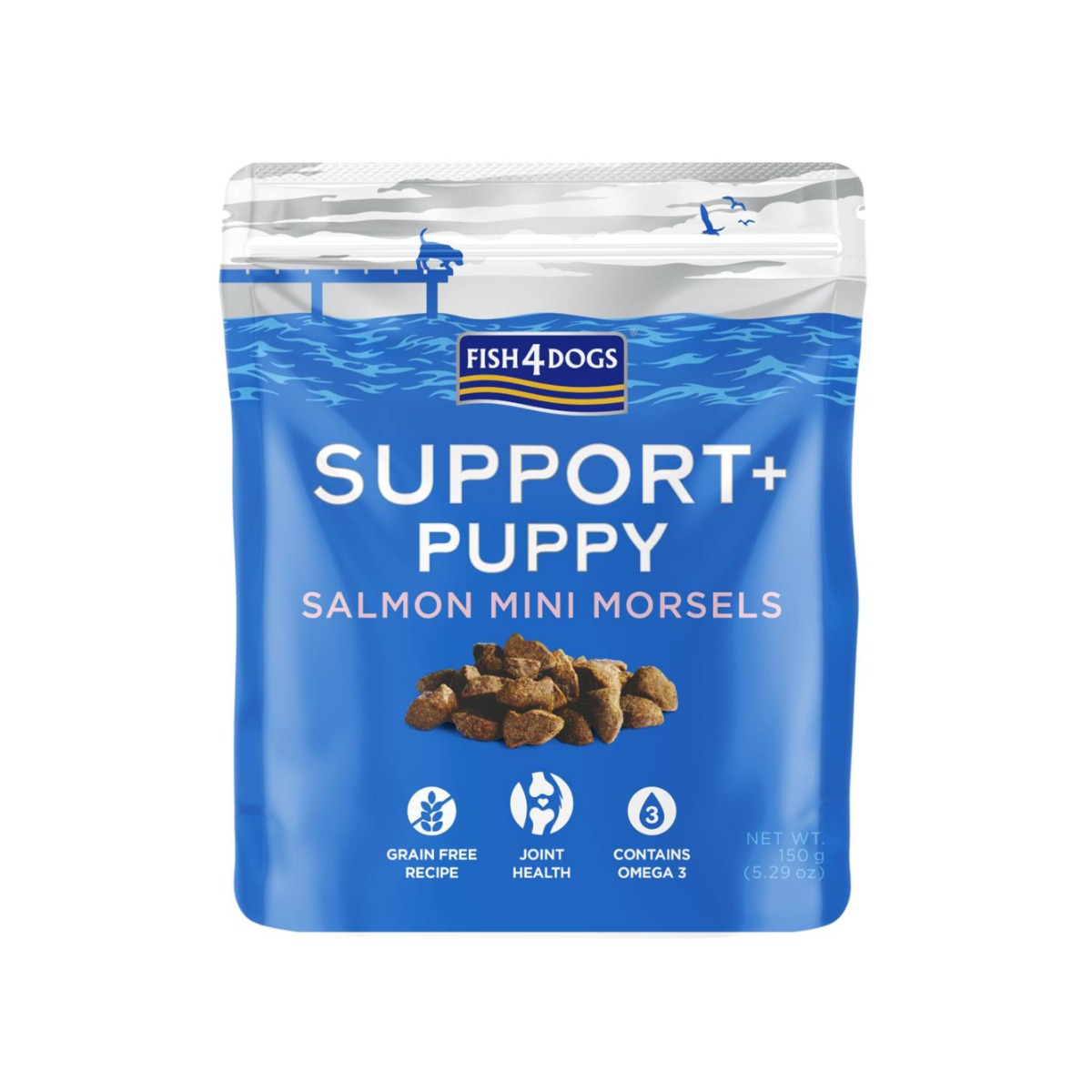 FISH4DOGS poslastica za pse Support+ Puppy losos 150 g