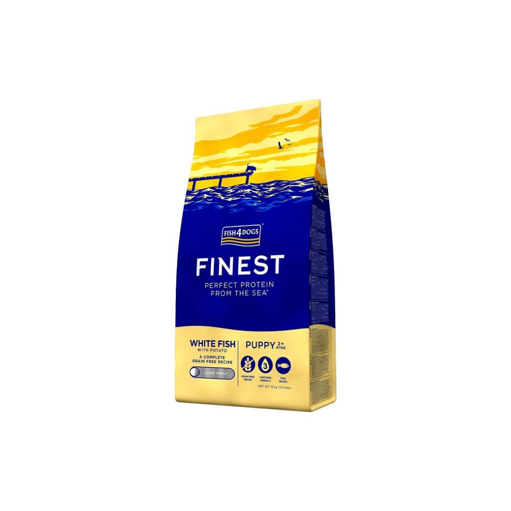 FISH4DOGS Finest Puppy large bijela riba s krumpirom