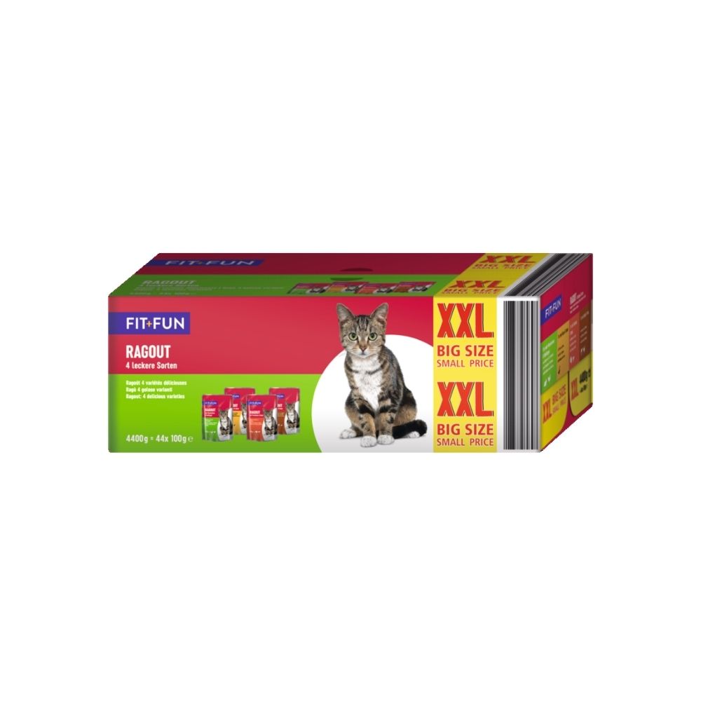 FIT+FUN ragu 4 okusa Multipack 44x100 g