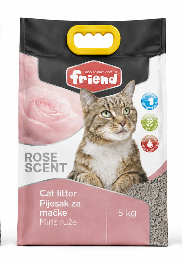Friend pijesak za mačke ruža 5 kg