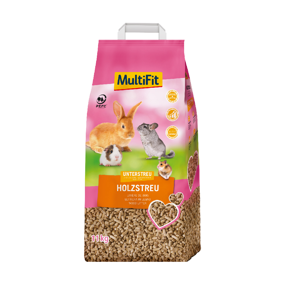 MultiFit drveni peleti za male životinje 11 kg