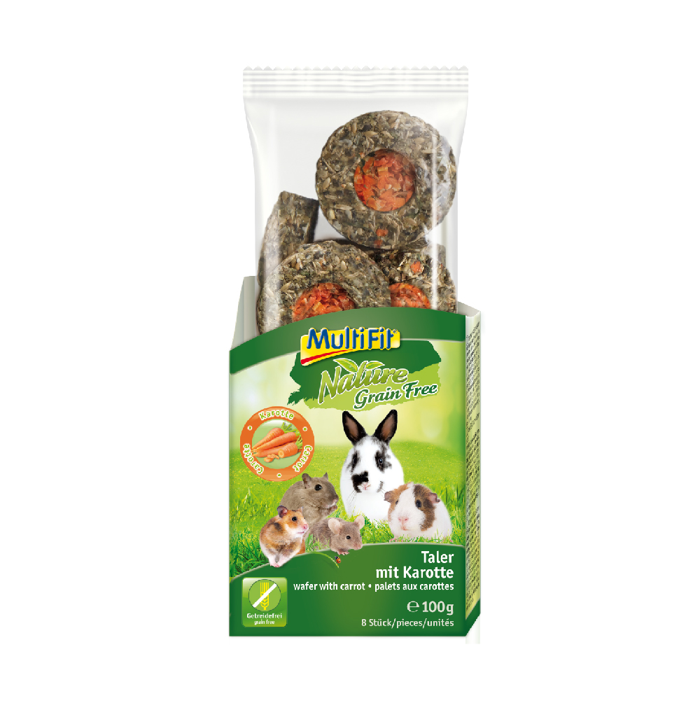 MultiFit poslastica za glodavce s mrkvom Nature Grainfree 100 g