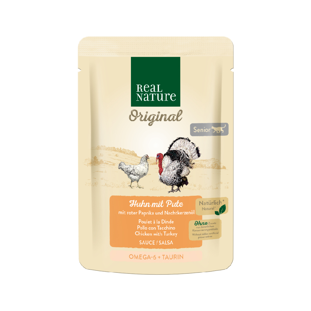 Real Nature Cat Senior piletina i perad u umaku 85 g