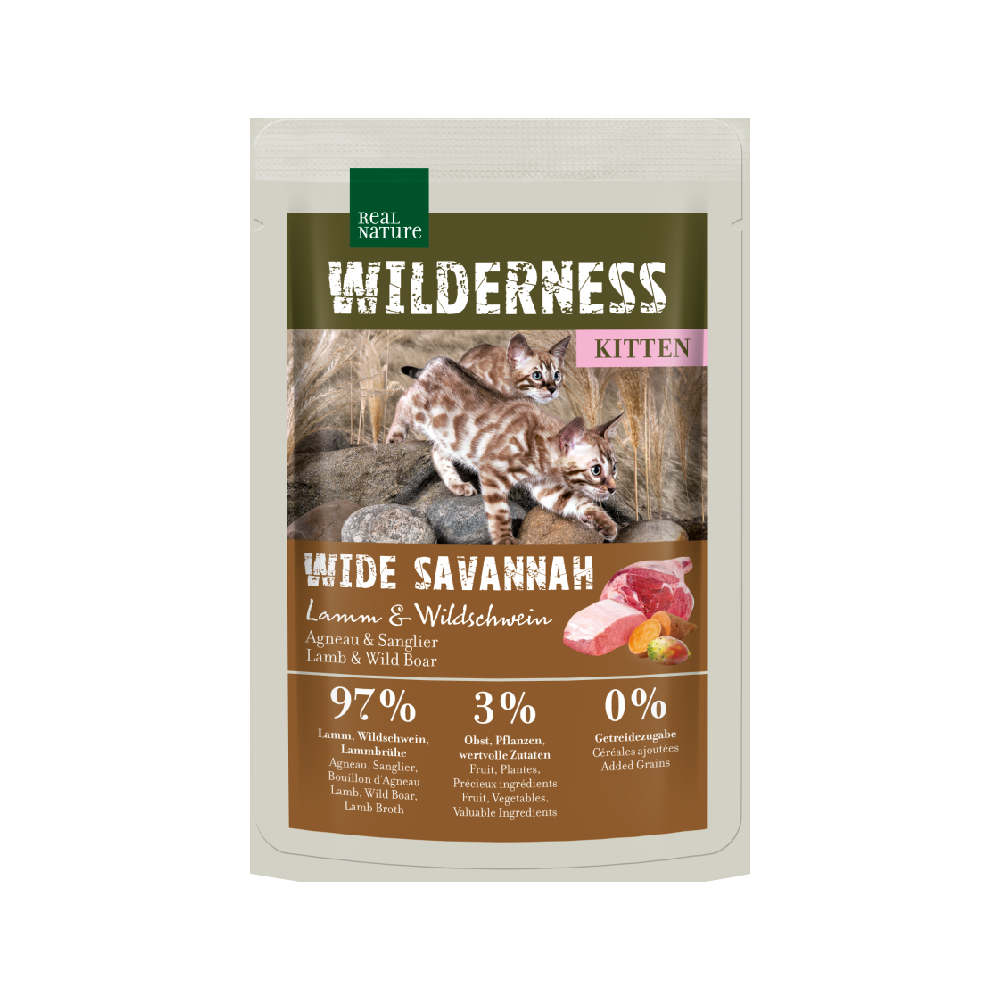 Real Nature Cat Kitten janjetina i veprovina 85 g