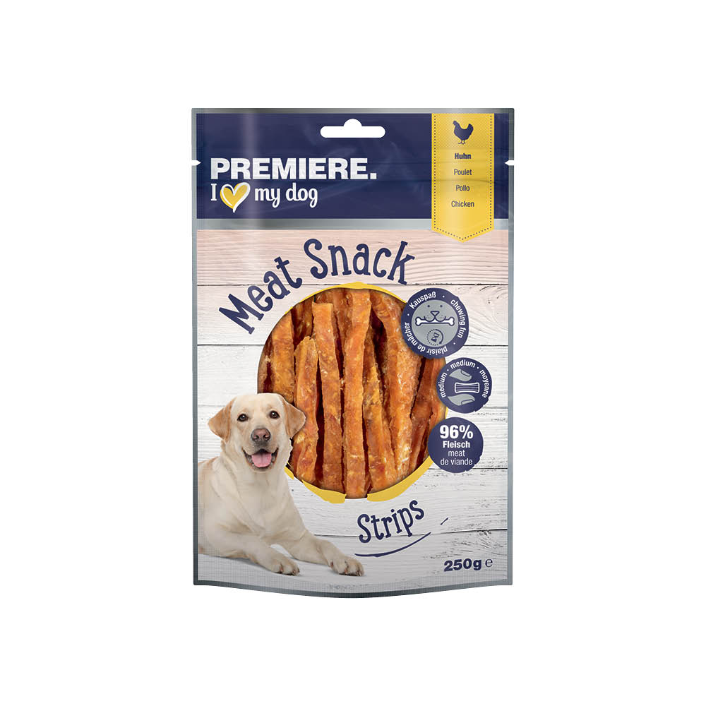 Premiere poslastica za pse Meat Snack Strips piletina 250 g
