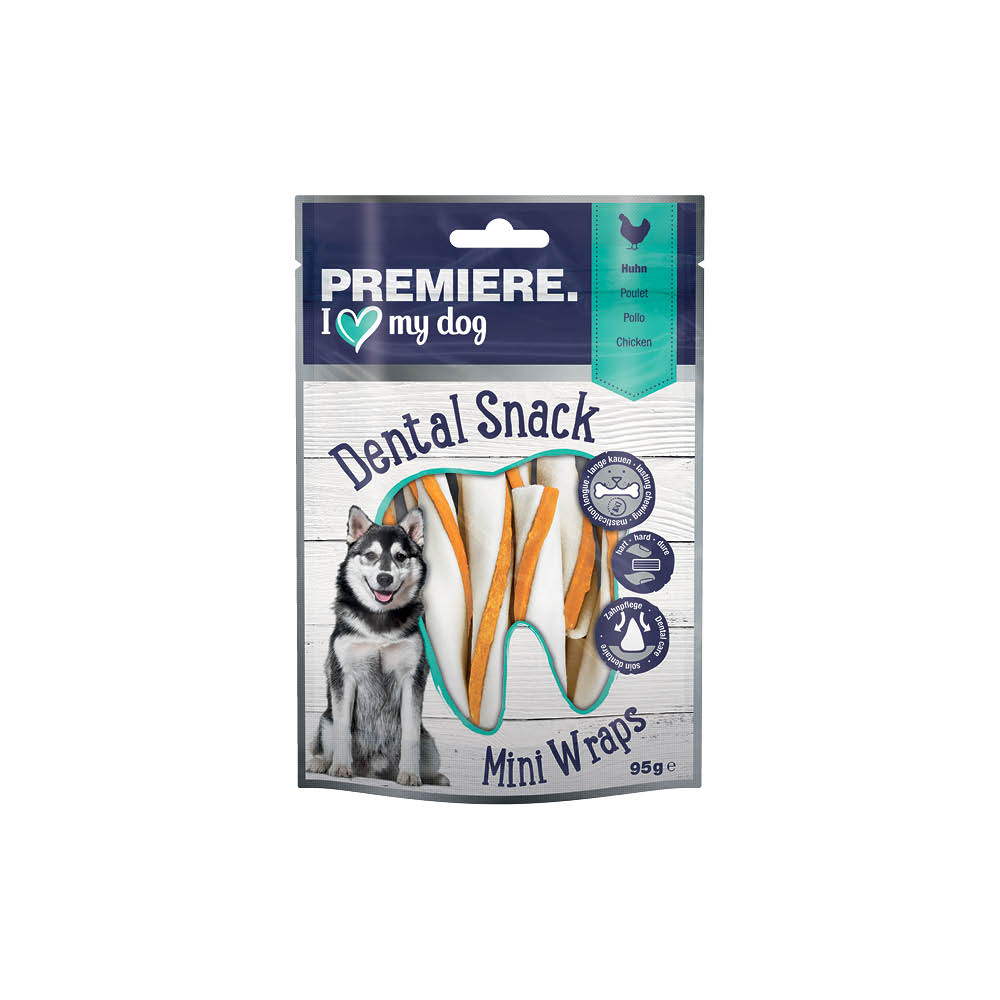 Premiere poslastica za pse Dentalna s piletinom S, 8 komada