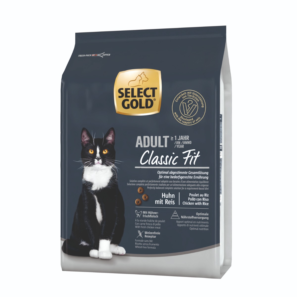 Select Gold Cat Classic Fit Adult perad s rižom 7 kg