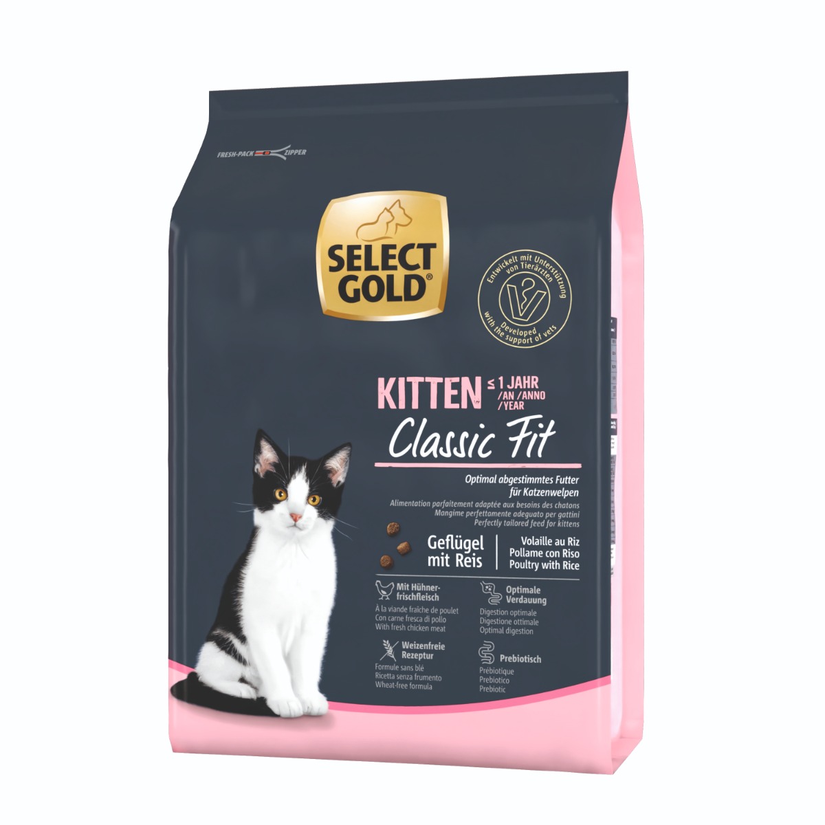 Select Gold Cat Kitten perad s rižom