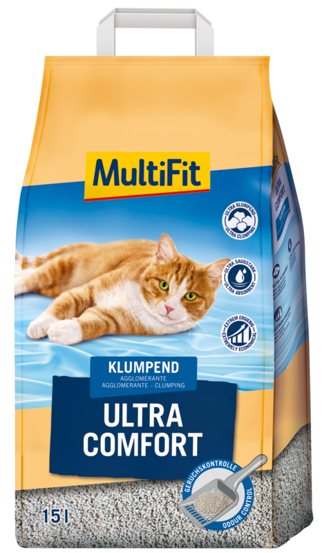 MultiFit pijesak za mačke Ultra Comfort 15 L