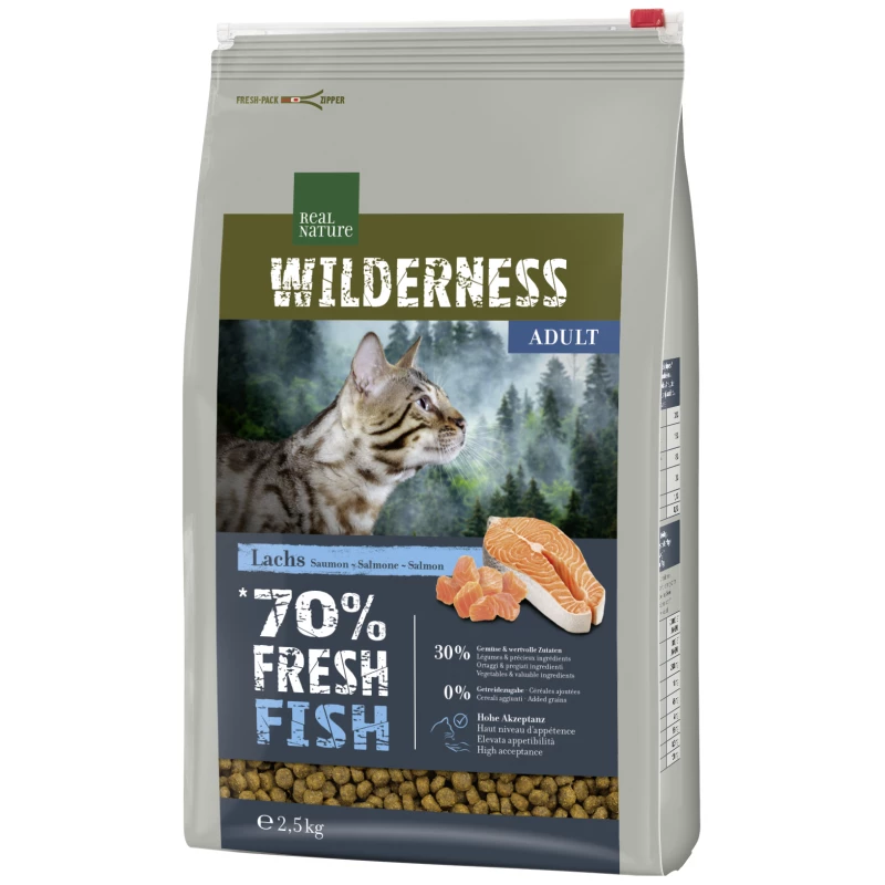Real Nature Cat Wilderness Fresh Fish Adult losos 300 g