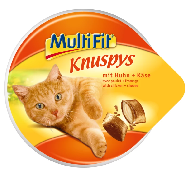 MultiFit poslastica za mačke Knuspys piletina i sir 60 g