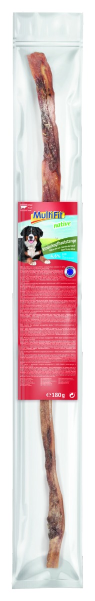 MultiFit poslastica za pse Native goveđa koža 180 g