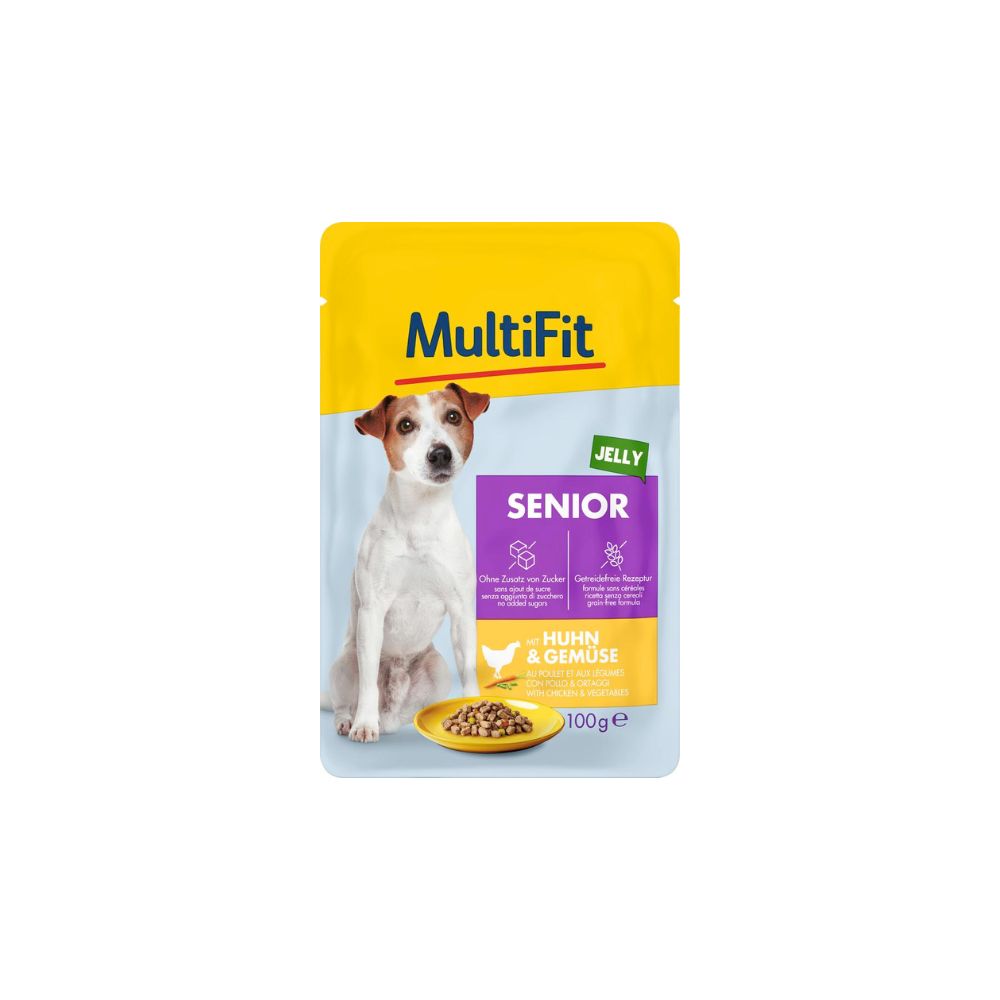 MultiFit Senior piletina i povrće u želeu 100 g vrećica