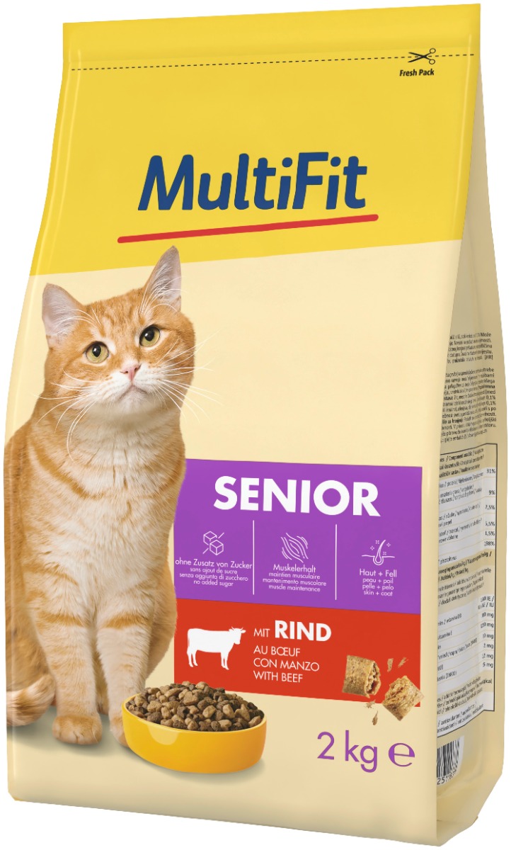 MultiFit Cat Senior govedina 2 kg