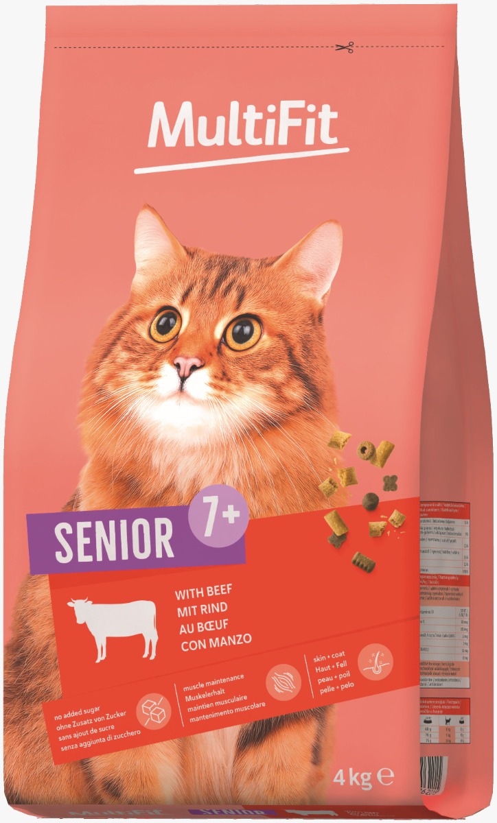 MultiFit Cat Senior govedina 4 kg
