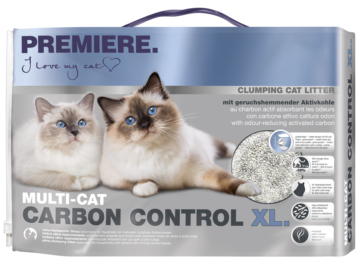Premiere pijesak za mačke Multi-Cat Carbon control XL