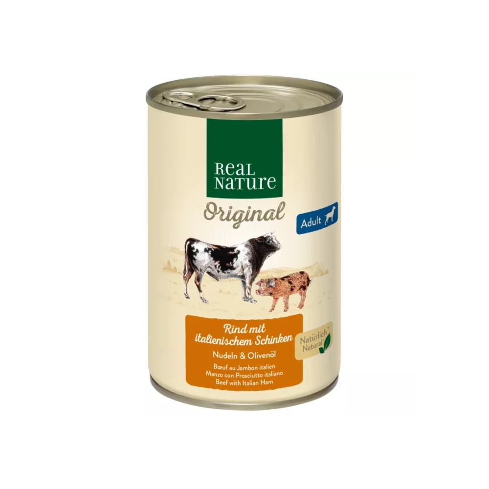 Real Nature Adult govedina i talijanska šunka 400 g