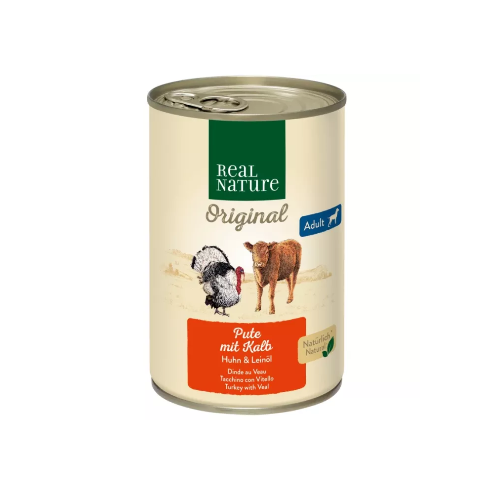 Real Nature Adult puretina,teletina i riža 400 g