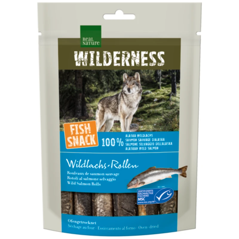 Real Nature poslastica za pse Wilderness Fish snack Wild Glacier Bay 70 g