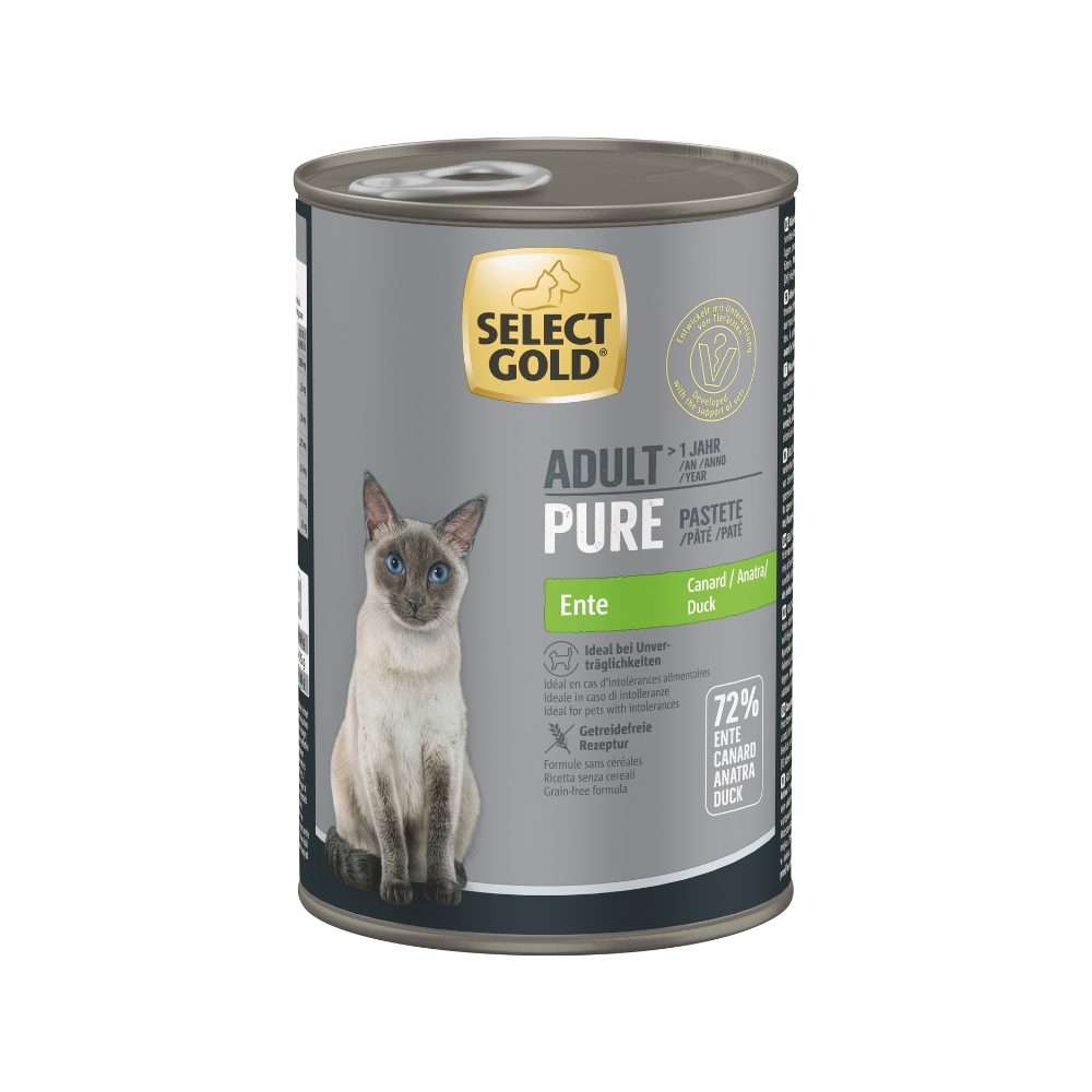 Select Gold Cat Adult pašteta patka 400 g