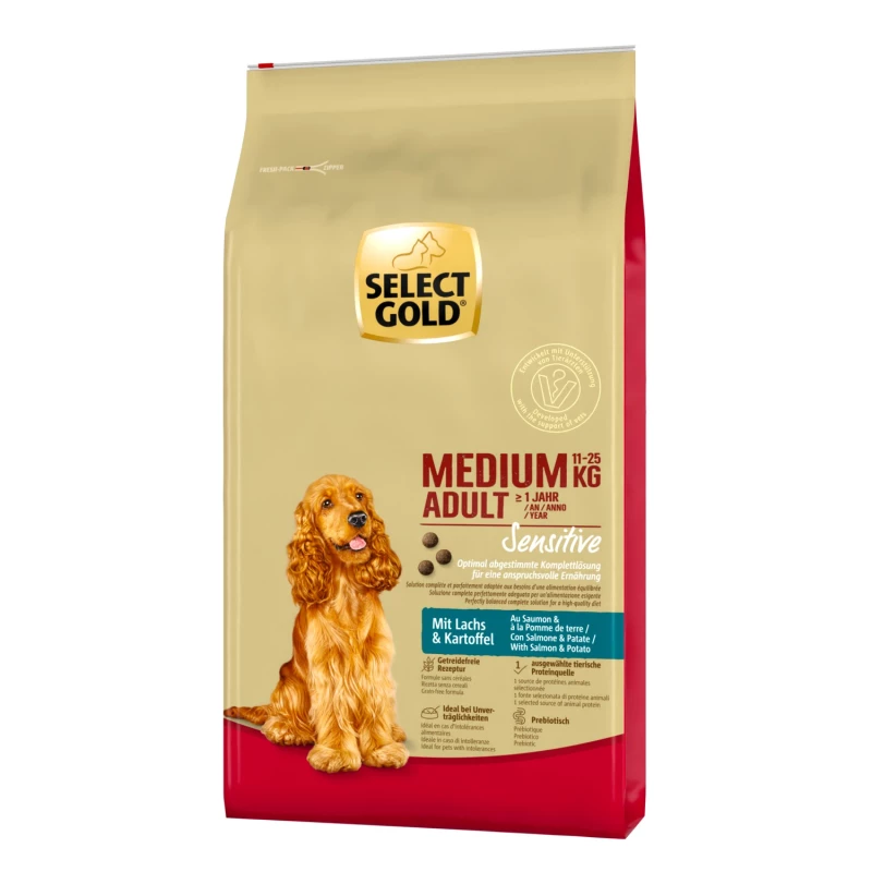 Select Gold Sensitive Adult Medium losos i krumpir 4 kg