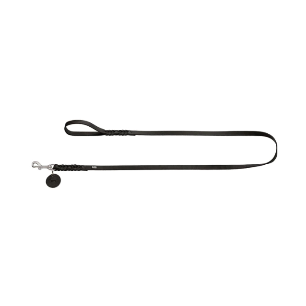 Hunter vodilica za pse Solid Education 11 mm/110 cm, koža crna